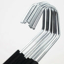 Heavy Duty Open Ended Easy Slide Chrome Trouser Hangers Organizers (Set of  C7A5
