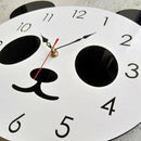 Lovely Panda Clocks Wall Stickers For Kids Rooms Wall Clocks Home Decoratio