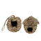 2 Style Handmade Straw Small Pet Bird Nest Pocket Birdhouse Hatch Rest Hut