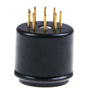 2x Goldplated 9pin bakelite tube socket testing saver for12AX7 ECC83 56706DJ FT