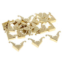 20Pcs Metal Book Scrapbooking Photo Album Menu Corners Protectors,Golden