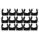 15x 1-1/4in Opening Boat Boarding Ladder Stowing/Boat Hook Storage Clips - Black