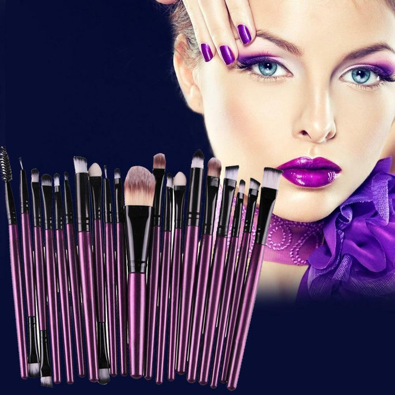 20PC Makeup Brushes Set Foundation Face Powder Eyeshadow Eyeliner Lip Brush Tool