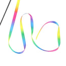 Creative Rainbow Cloth Stripe Tease Cats Rod Teaser Playing Pet Cat Toys Sale.