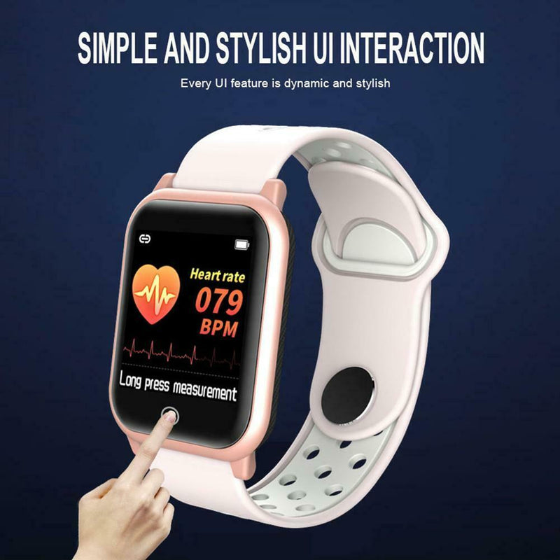 F8S Smart Wristband Watch IP67 Blood Oxygen Heart Rate Monitor Fitness Tracker