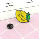 Creative Yellow Lemon Brooches Enamel Badges Jacket Bag Decor Jewelry Gift