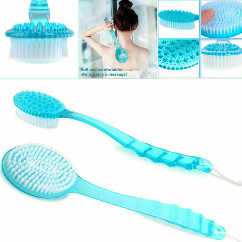 2Pcs Back Scrubber Bath Brush With Long Handle Skin Massage Health Care Shower