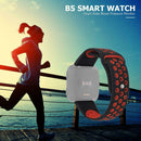 Soft Silicone Sport Replacement Wristband for Huami/Ticwatch (Black Red) A