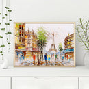 Wall Decor Full Round Diamond Painting Ki DIY Paris Tower Abstract Picture