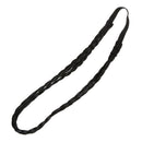 Bohemian Double Hair Braid Plait Headband - Black G9P8