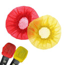 200pcs/Pack Disposable Microphone Cover Handheld Mic Covers Yellow+Red