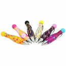 Cute Retractable Bowling Style Mini Ballpoint Pens, 0.7 mm Blue Ink, Colorf