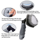Car Wheel Cleaning Brush,2 Pcs Tire Rim Scrub Brush And 1 Pcs Fiber Wheel R