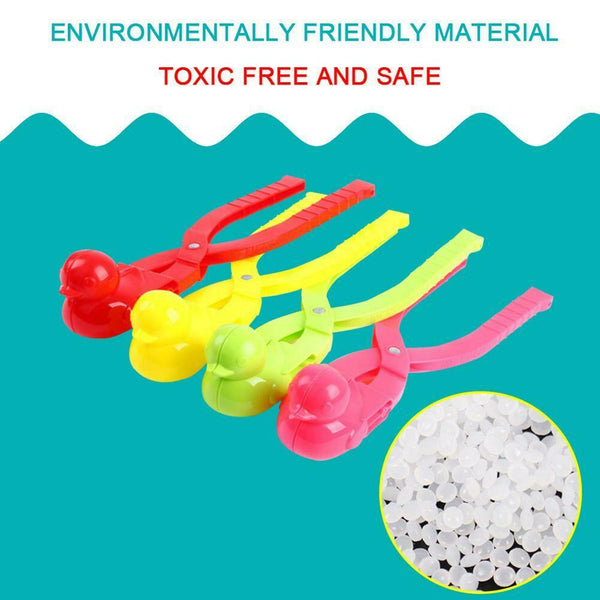 Cartoon Duck Shape Snowball Maker Clip Child Outdoor Sport Color Random (S)