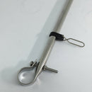 Marine Grade Removable 14" Flag Pole Staff For 7/8" - 1" Rail Tube Boat RV
