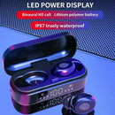 V8 TWS Wireless LED Display Headset Bluetooth Touch Headphone w/Charge Box
