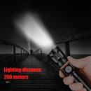 L2+COB LED Flashlight Light USB Rechargeable Telescopic Zoomable Magnetic Torch