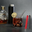 Telescopic Reusable Straws Stainless Steel Metal Drinking Straw with Travel