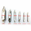 6 PCS HSS Combined Center Drills Bit Set Countersink 60 Degree Angle 5/3/2. Z6M9