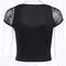 Gothic T-Shirt Streewear Lace Shirt Tight Blouse Crop Top Party Sweatshirt