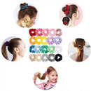 20pcs Hair Scrunchies Velvet Scrunchy Fabric Multicolored Srunchies Colorful