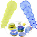 Silicone Food Lid, 12 Pcs Stretch Reusable Lids Expandable Silicone Storage