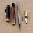 Metal Mahogany Carving Paint Roller Ball Pen Writing Supplies Business