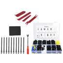 605pcs Universal Car Clips Body Door Trim Panel Fasteners Rivets + Tools
