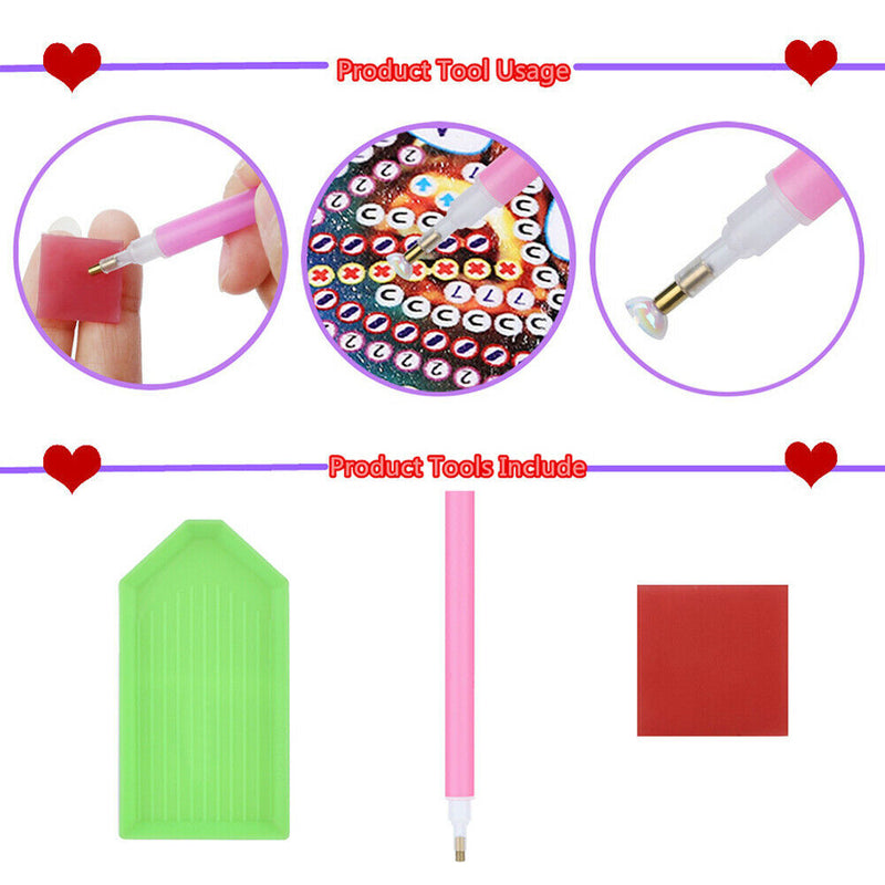 5D DIY Full Drill Diamond Painting Letter Cross Stitch Mosaic Kit (JH056)