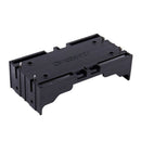 Black Battery Holder 4 Pins for 2x18650 Rechargeable Li-ion Batteries
