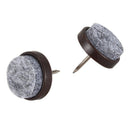 40pcs Furniture Feet Felt Floor Protector Pad Nail Stud 20mm Dia D9W5
