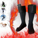 Battery Heated Electric Heating Long Socks Winter Feet Warmer Thermal With  OZ