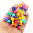 40pcs Push Pins Star Head Thumbtack Notice Board Map Tacks Office School Plastic