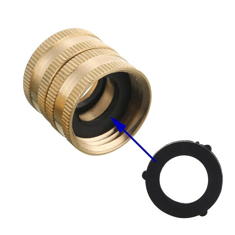 Garden Hose Adapter,Male To Male,Female To Female,3/4 Inch Brass Connector,