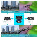 4 In 1 Phone Lens 0.63X Wide Angle Macro Fish Eye Telephoto Zoom Lens For S