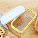Plastic Butter Dish Slicer Cutter with Lid Food Storage Container Candy Box
