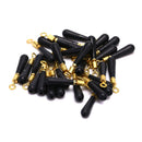 30Pcs Copper Head Fishing Gear Block Rotation Drift Fishing Silicone Floats Too-