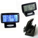 2 in 1 Car Electronic Digital Clock Thermometer Calendar Gauge Kit General
