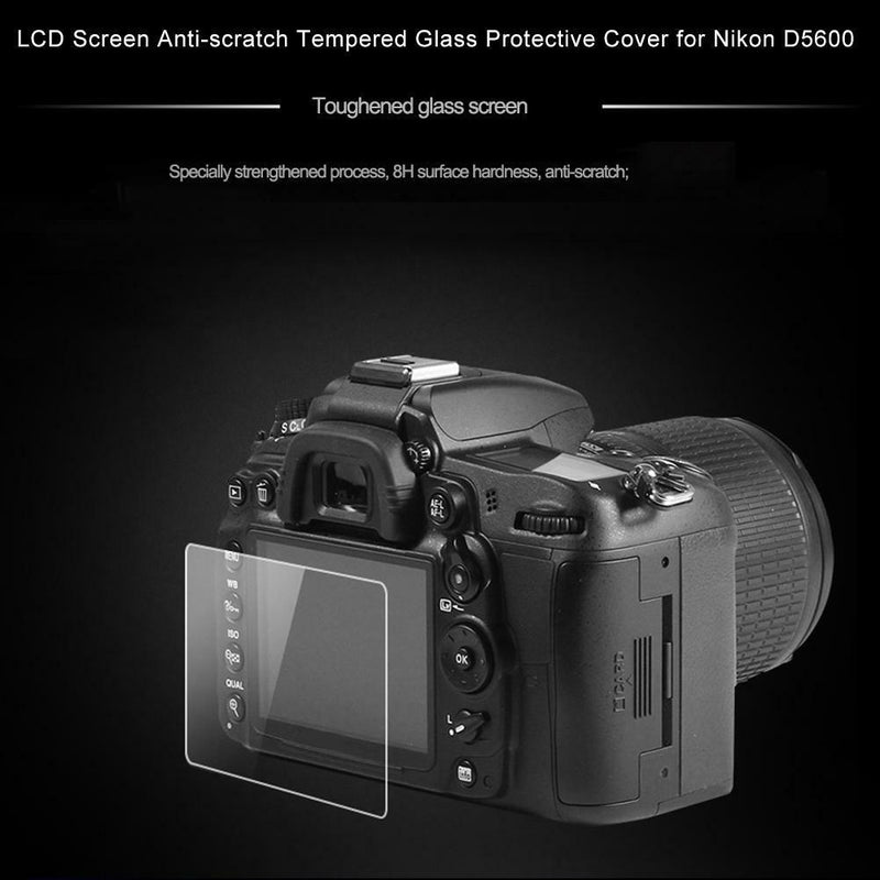 8H 0.55mm Tempered Glass Screen Protector DSLR Camera LCD Film for Nikon D5600