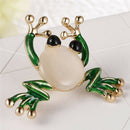 Cute Small Frog Badges Brooch  Shirt Collar Brooch Pin Jewelry Women Men Gift FT