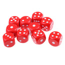 Collectible D6 Wooden Dice Dotted 10x for Table Card Game MTG DND Prop Red