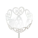 4pcs Mini White Dessert Stand with Premium Steel Material Cupcake Display,