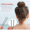 80x Curly U-shaped Hair Hair Pin Bun Hair Pins Clip Hair Slides Black