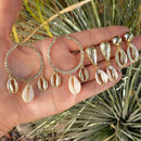 3pairs/set Bohemia Shell Dangle Ear Stud Women Drop Earrings Beach Jewelry