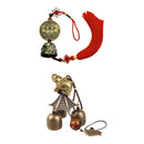 2 Pieces Wind Chime Hanging Bell Charm Chinese Knot Feng Shui Decor Ornament
