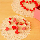 20 Pcs Wooden Red Heart Mini Clip Wood Pegs Kid Craft Party Favor Supply Gift LJ