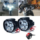 Universal Led Motorbike Bicycle Headlight with Switch Dirt Bike Head Light