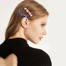 9Pcs Acetate-Hair-Clips Hair Accessories Leopard Print Marble Pattern Hair