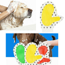 Pet Dog Cleaning Gloves Cat Dogs Bathing Massage Gloves Yellow