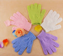 2X Exfoliating Body Scrub Gloves Shower Bath Mitt Loofah Skin Massage SpongeHITO